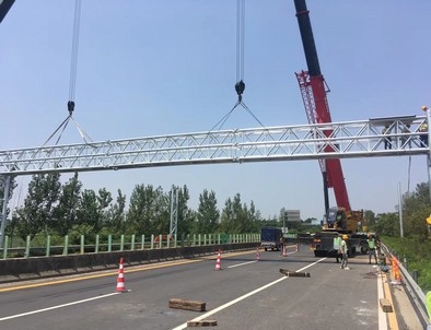 咸宁咸宁门架标牌施工现场