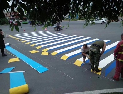 咸宁咸宁彩色路面标线施工